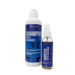KIT SHAMPOO E BOOSTER SUPER HIDRATANTE, ANTI AGE E ANTIOXIDANTE